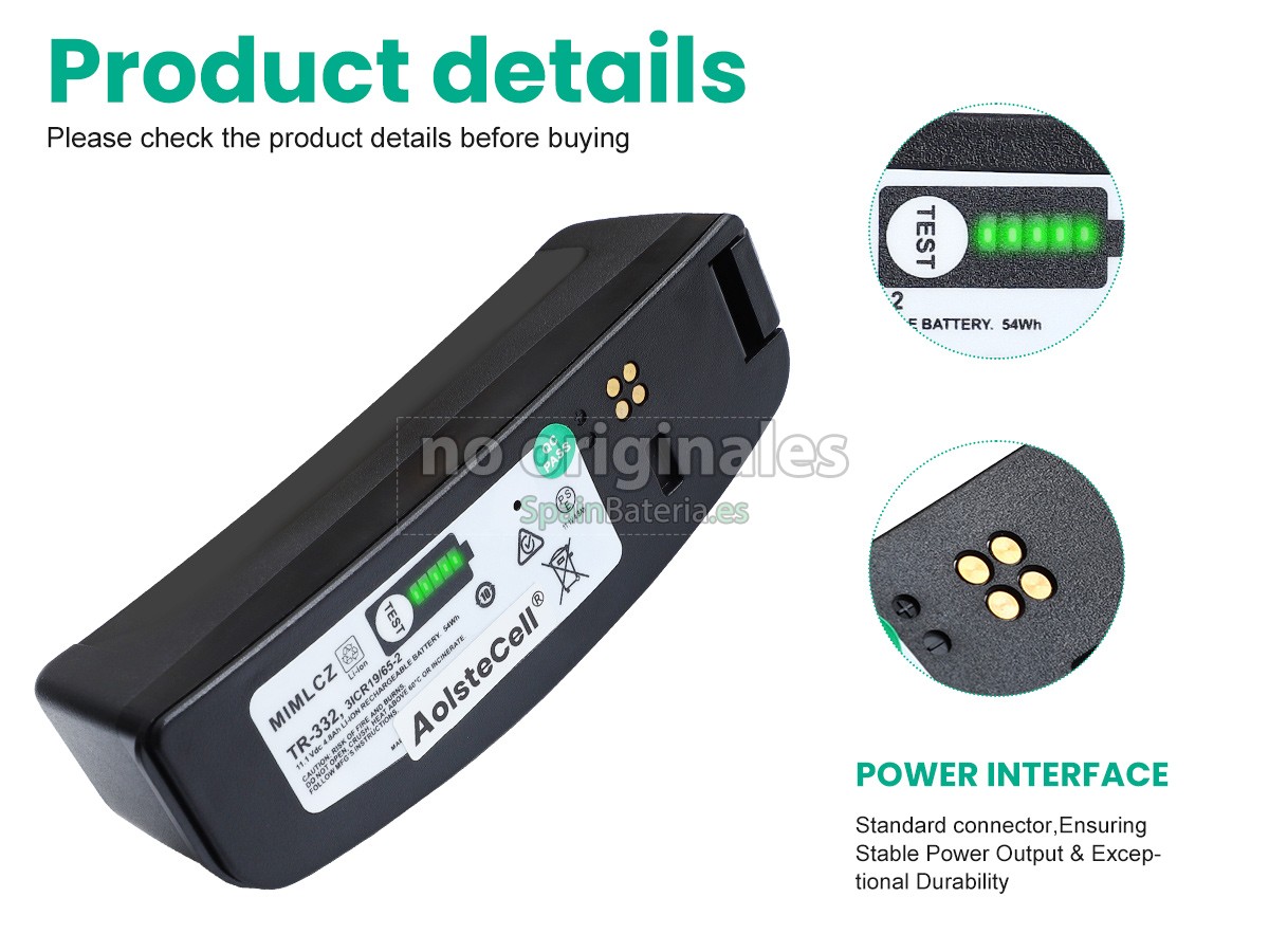 Batería para 3M TR-332