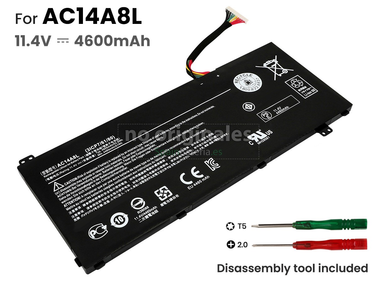 Batería para Acer Aspire V NITRO VN7-571G-74QJ