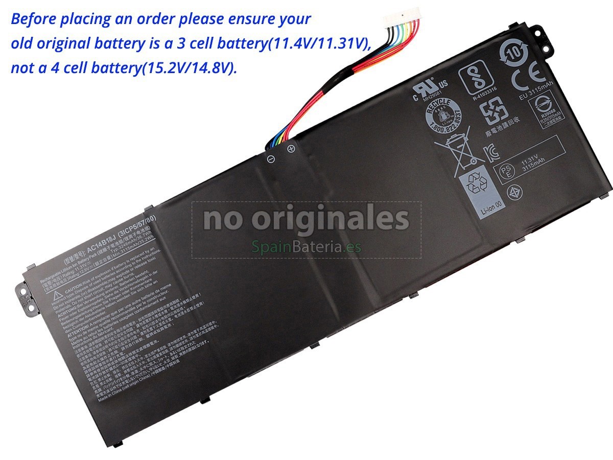 Batería para Acer Aspire ES1-732-P7RZ
