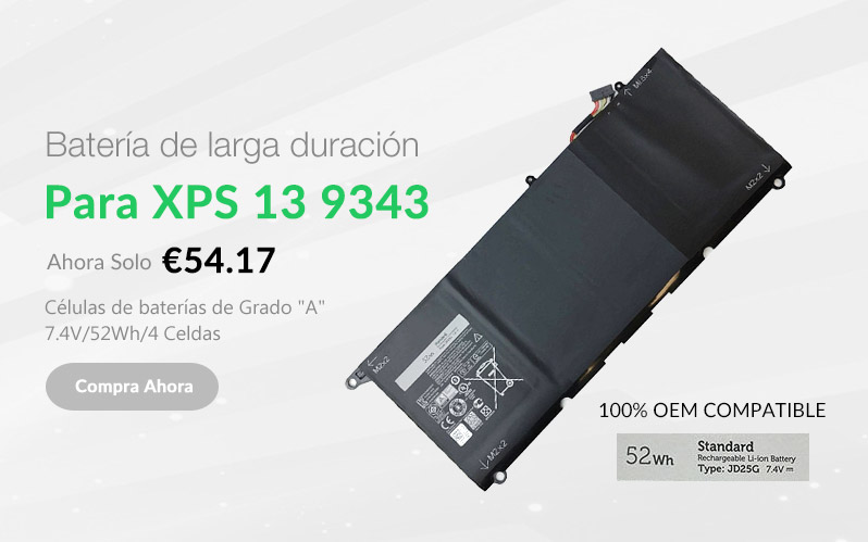 Batería para portátil Dell XPS 13 9343