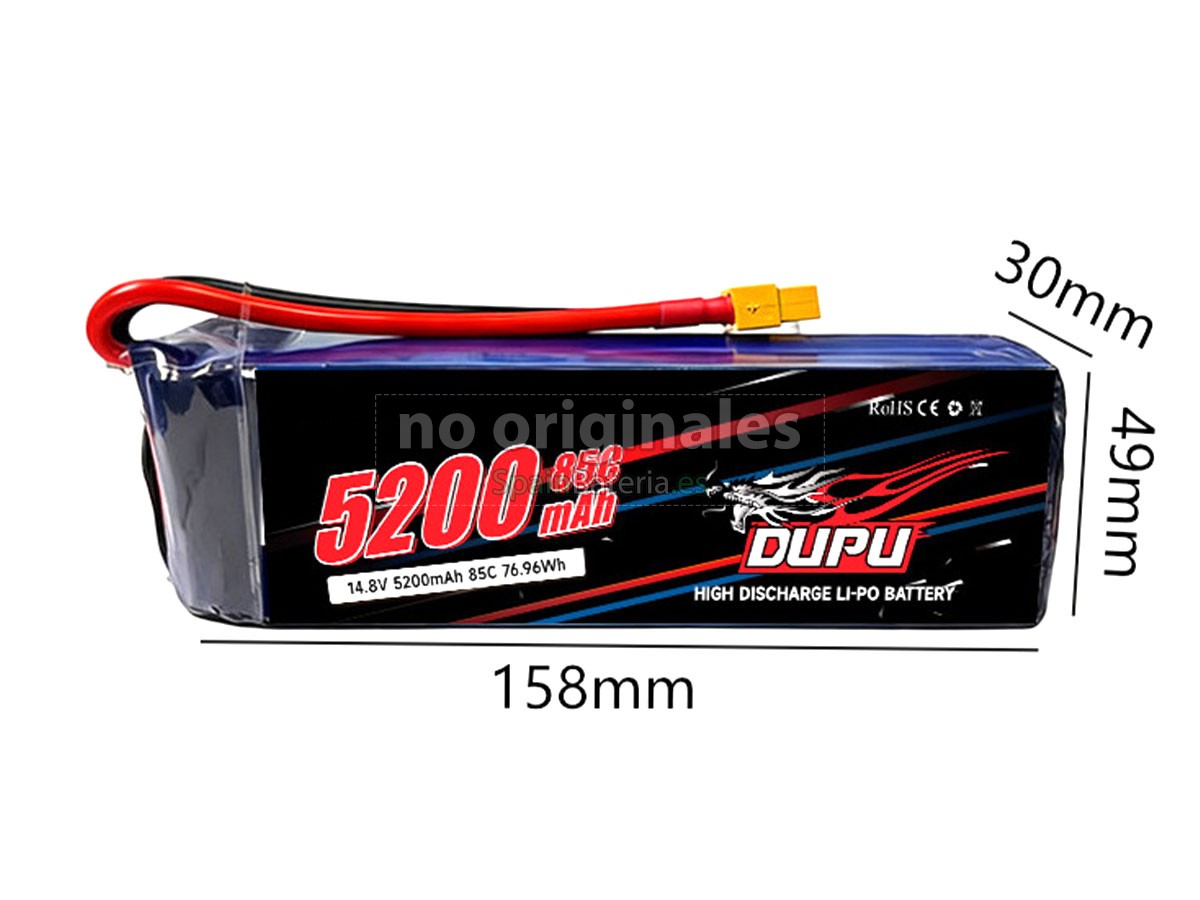 Batería para Vuelo inteligente AolsteCell 14.8V 5200MAH 85C XT60