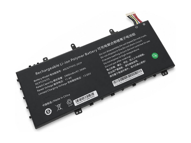 Batería de reemplazo AolsteCell AEC677475-3S1P