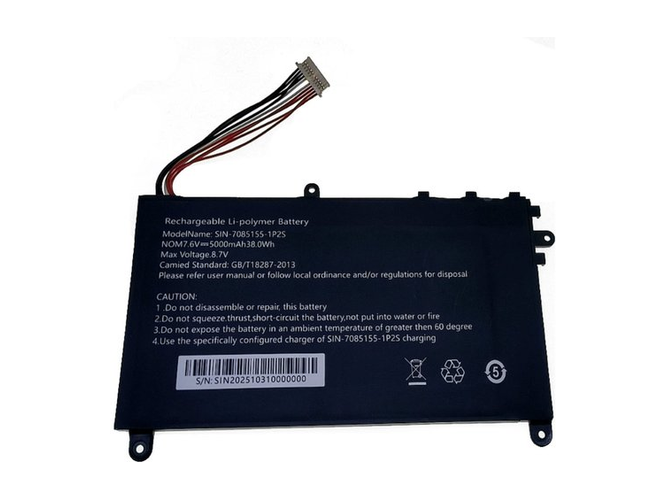 Batería de reemplazo AolsteCell SIN-7085155-1P2S