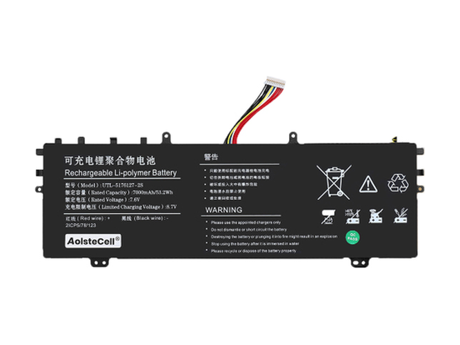 Batería de reemplazo AolsteCell UTL-5176127-2S
