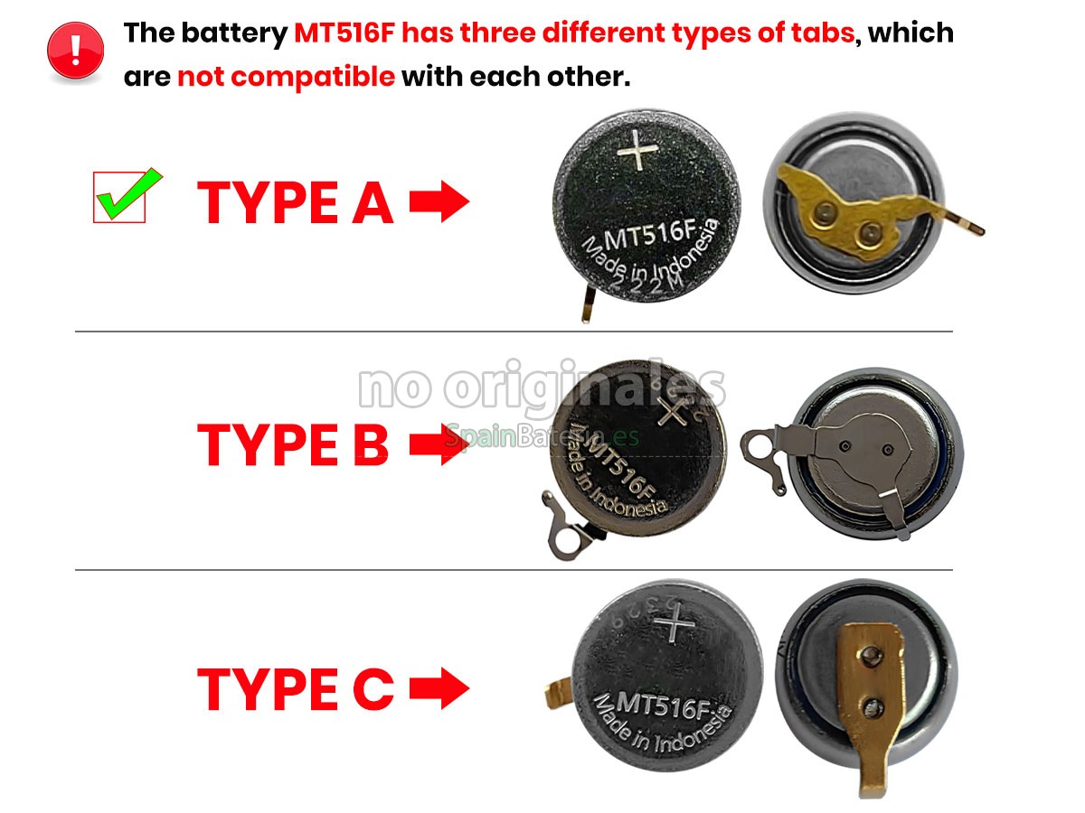Batería para CITIZEN MT516F