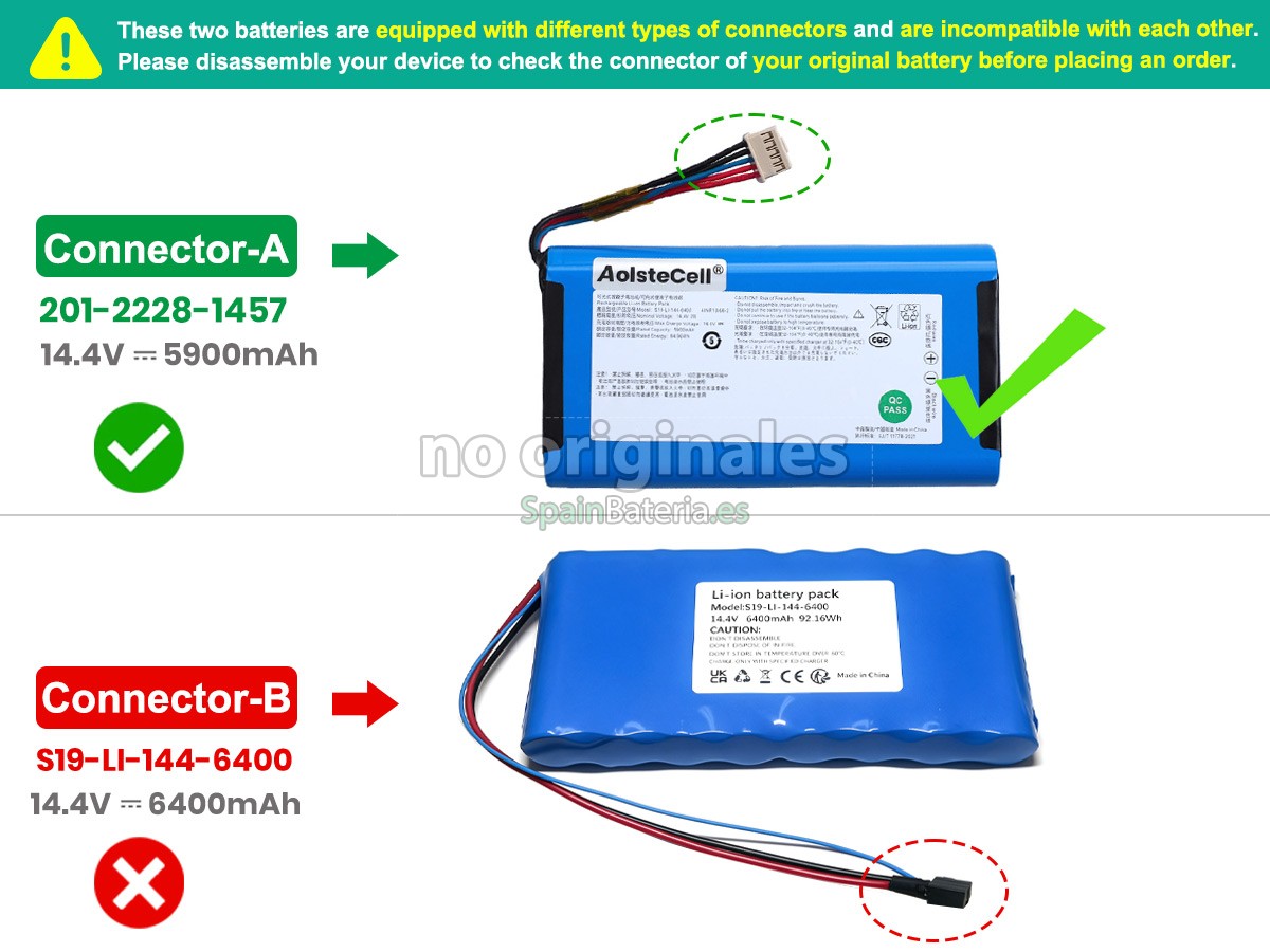 Batería para Ecovacs S19-LI-144-6400