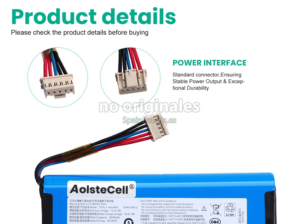 Batería para Ecovacs S19-LI-144-6400