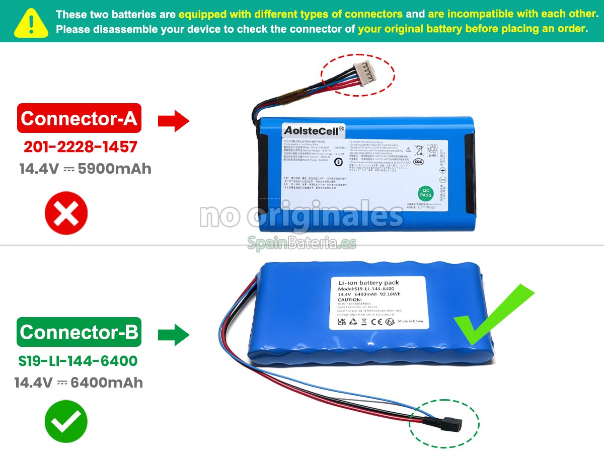 Batería para Ecovacs S19-LI-144-6400
