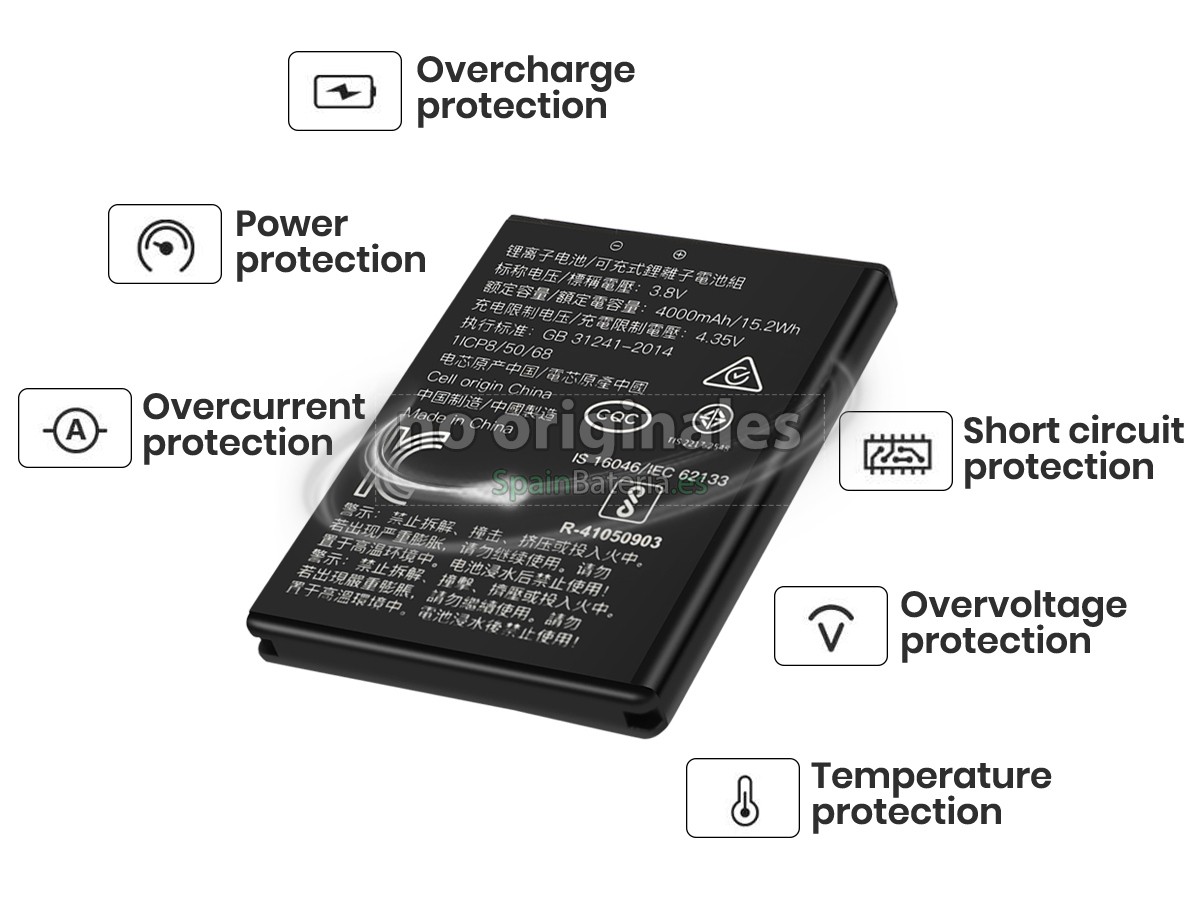 Batería para escáner de códigos de barras Honeywell EDA50HC