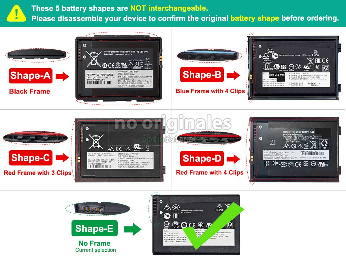 Batería para Honeywell 318-055-001