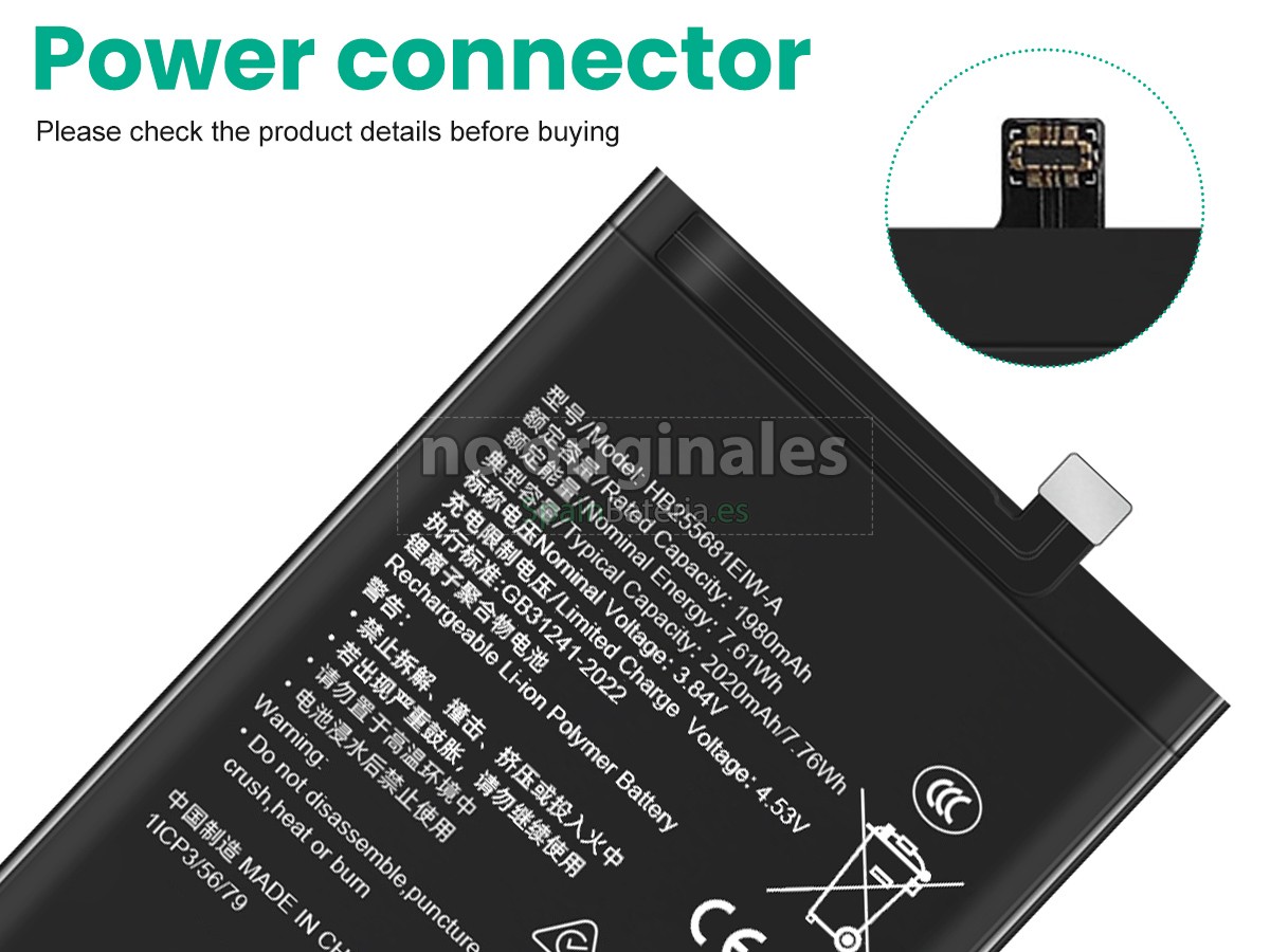 Batería para Honor HB255681EIW-A