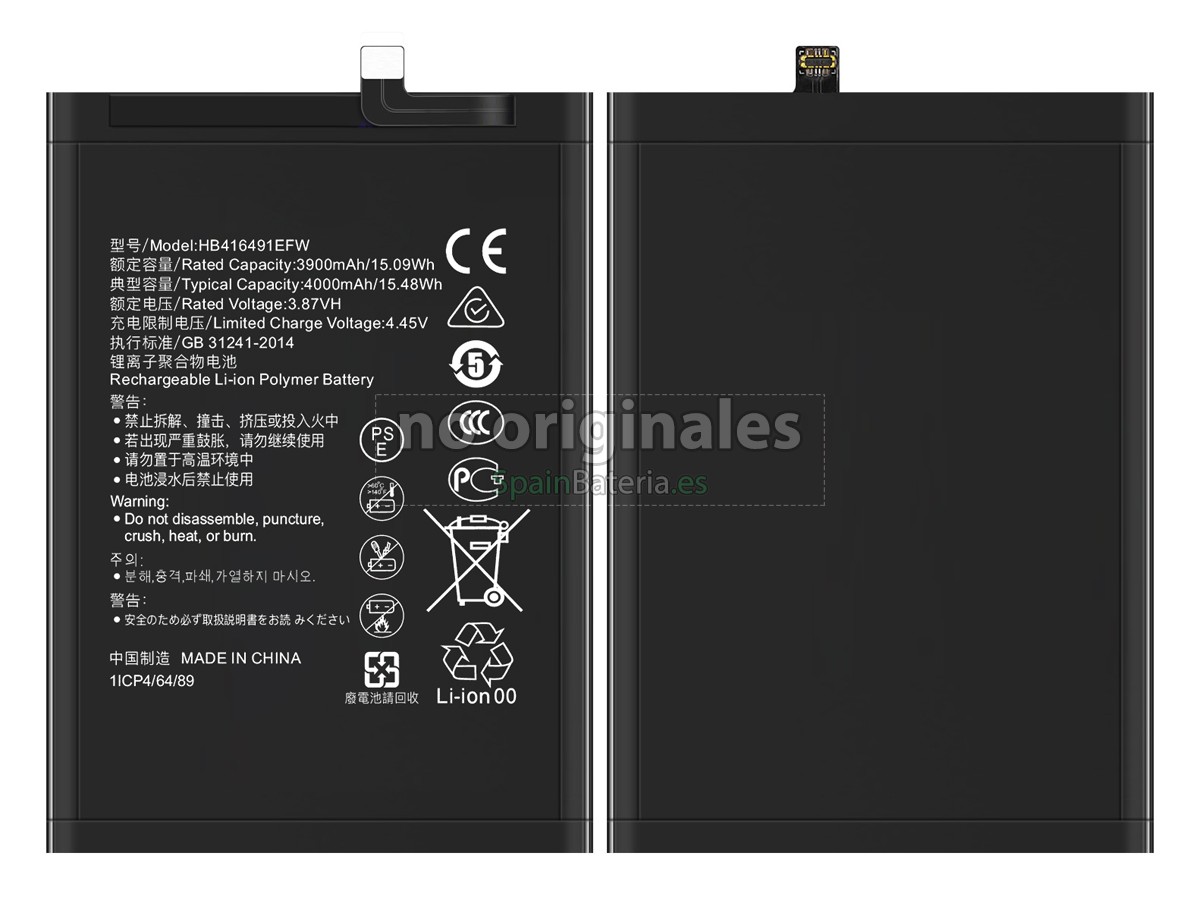 Batería para Honor HB416491EFW