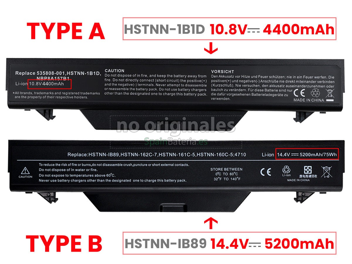 Batería para HP Compaq 591998-122