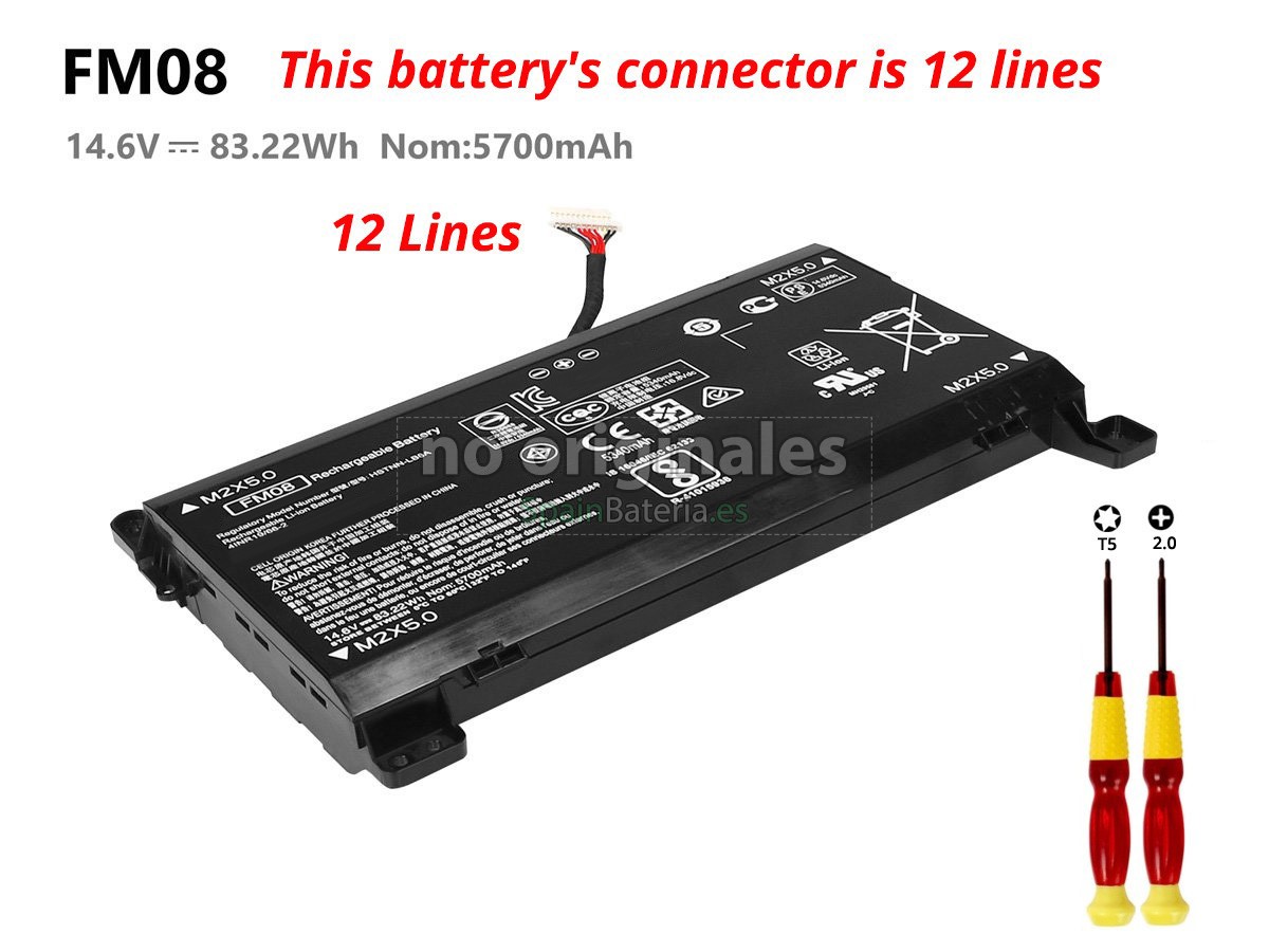 Batería para HP Omen 17-AN090NZ