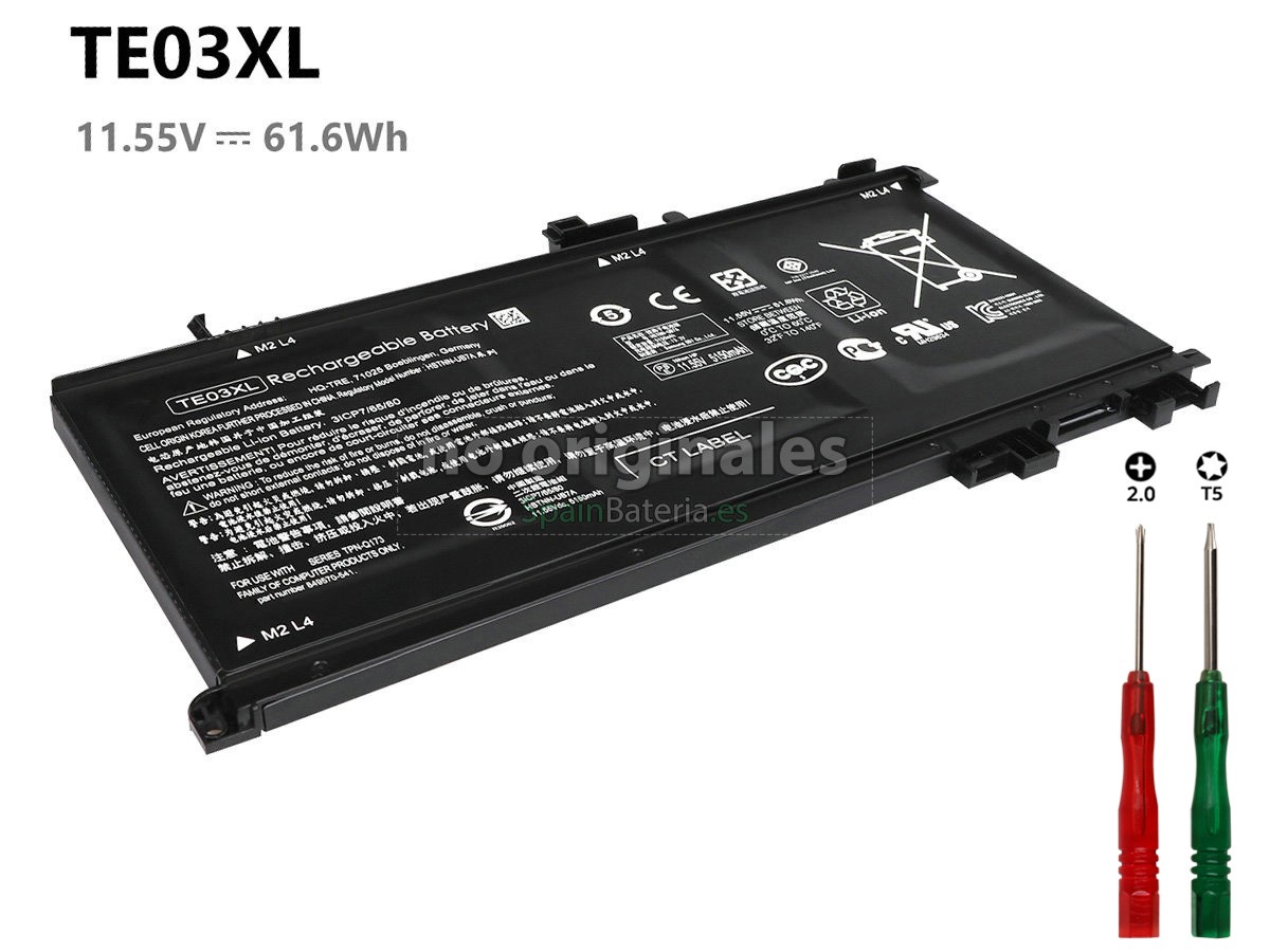 Batería para HP Omen 15-AX012TX