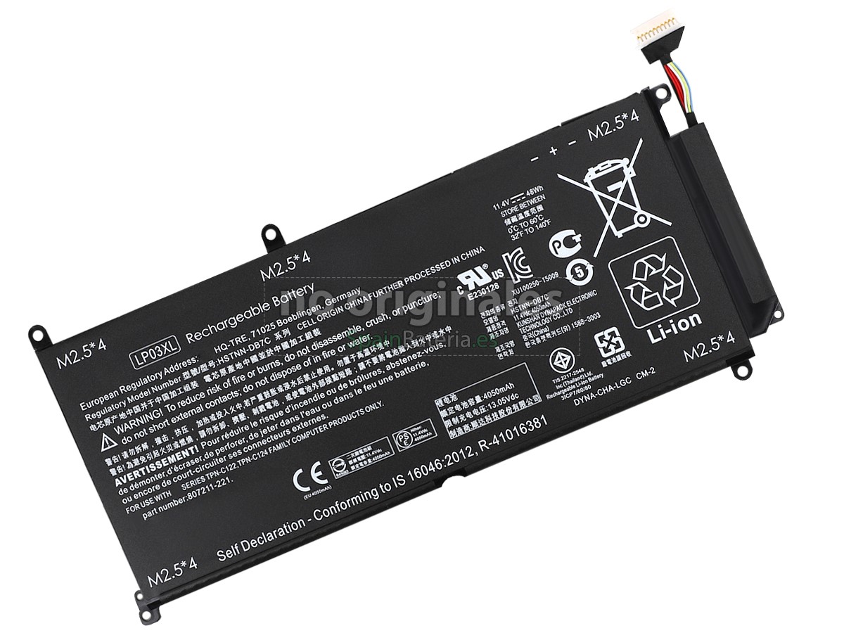 Batería para HP TPN-C121