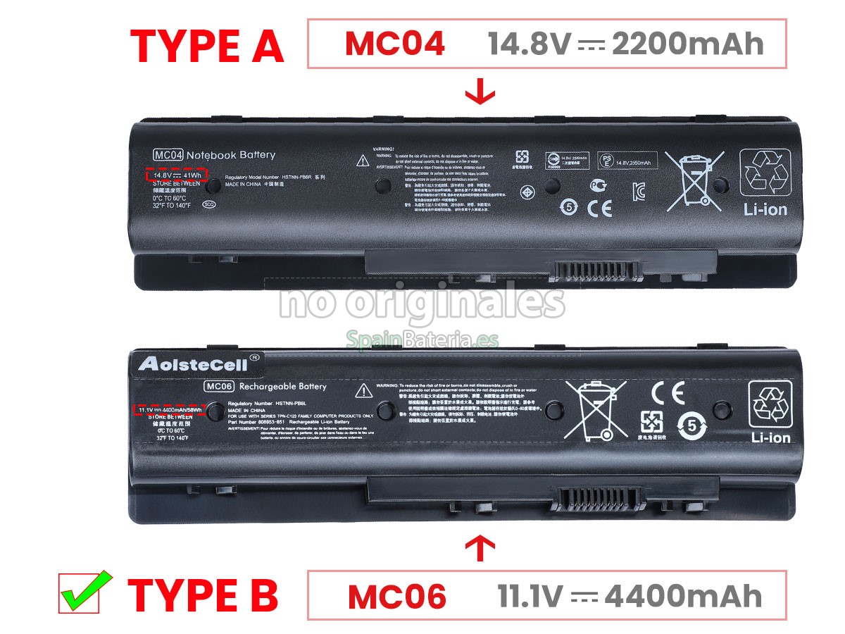 Batería para HP Envy 17-N001NL