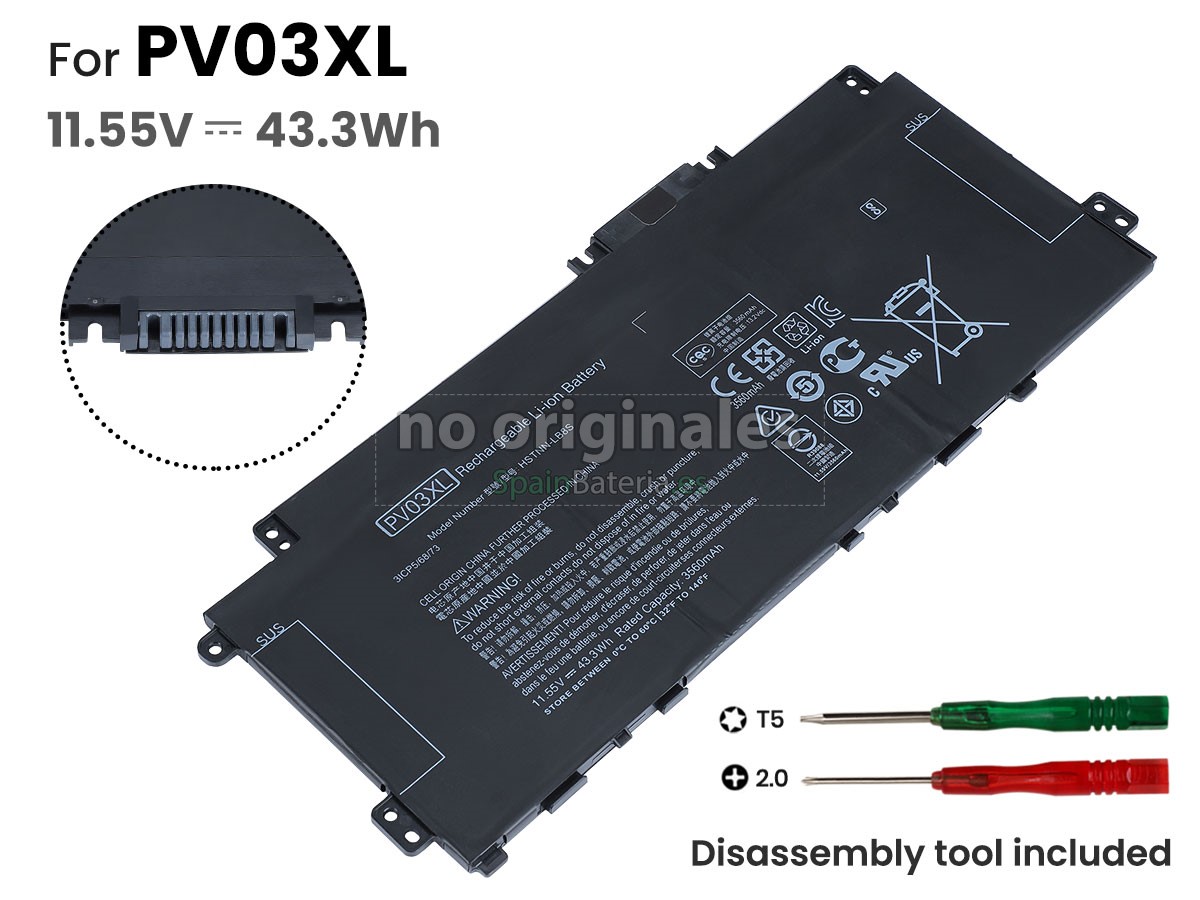 Batería para HP Pavilion X360 Convertible 14-DW1030TU