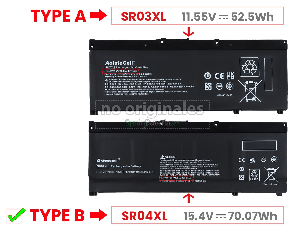 Batería para HP Omen 17-CB0017NM