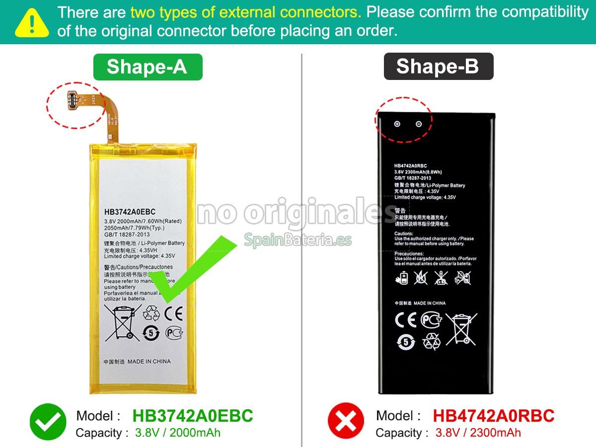 Batería para Huawei ASCEND G630