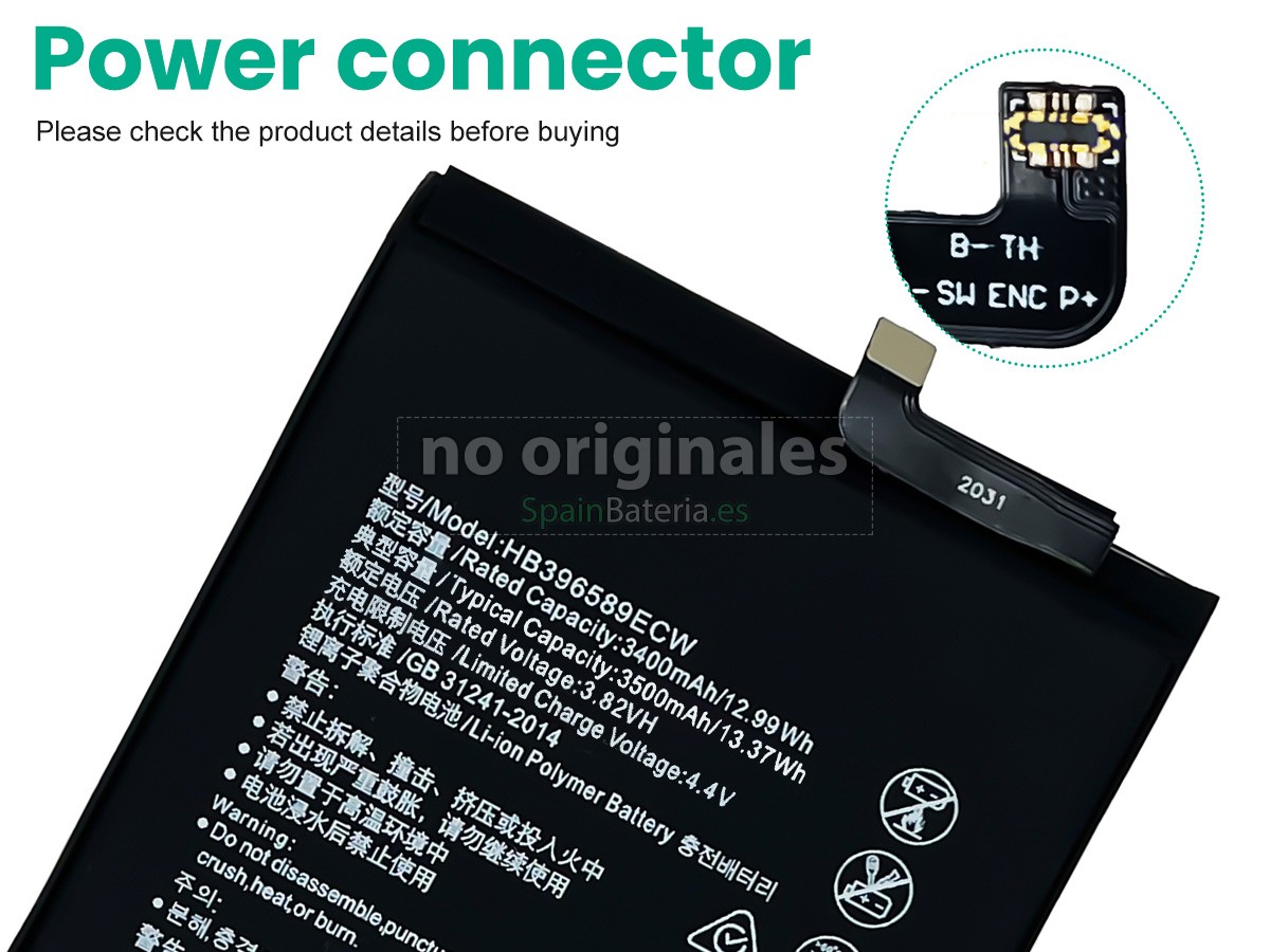Batería para Huawei HB396589ECW