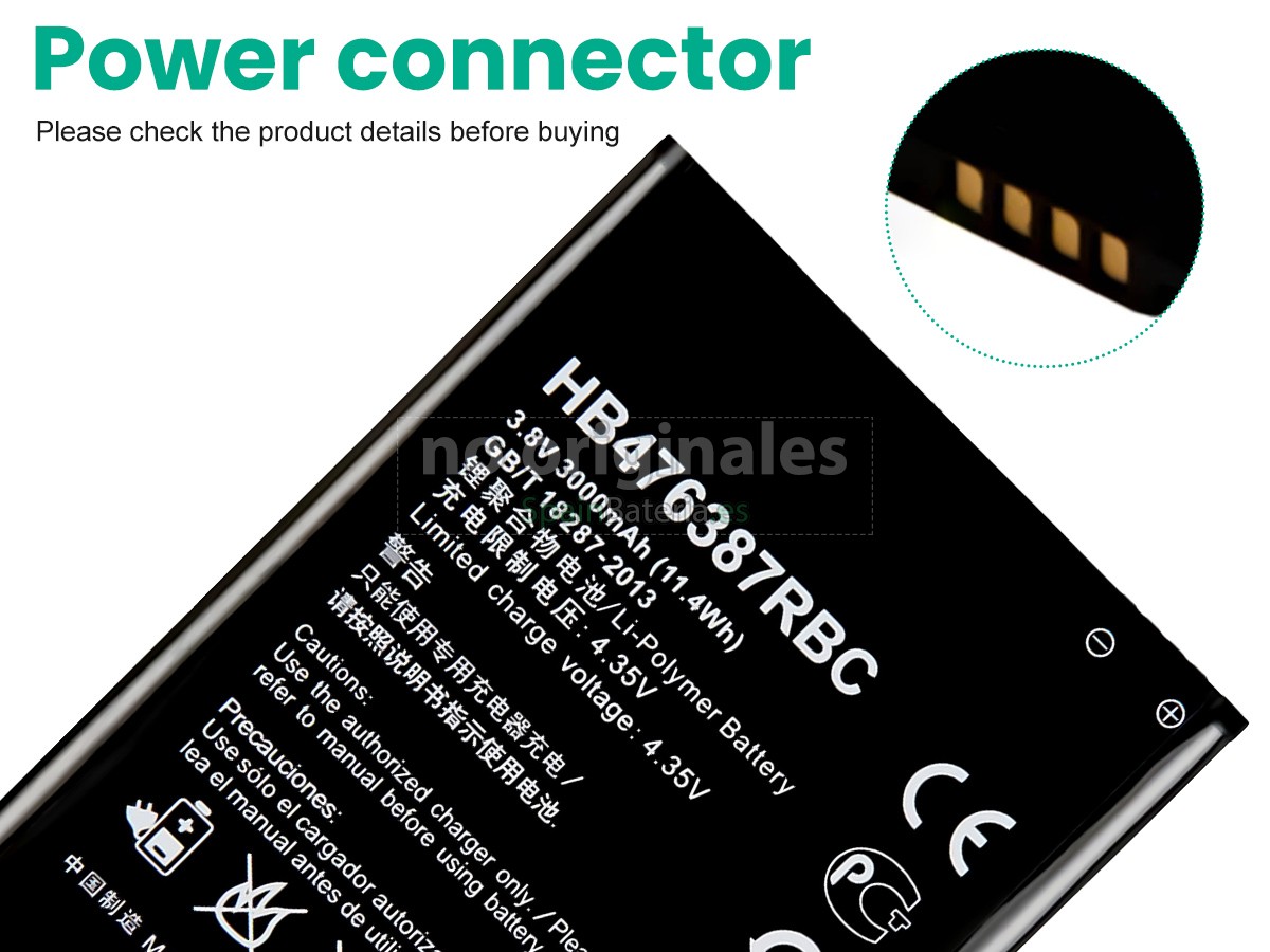 Batería para Huawei HB476387RBC