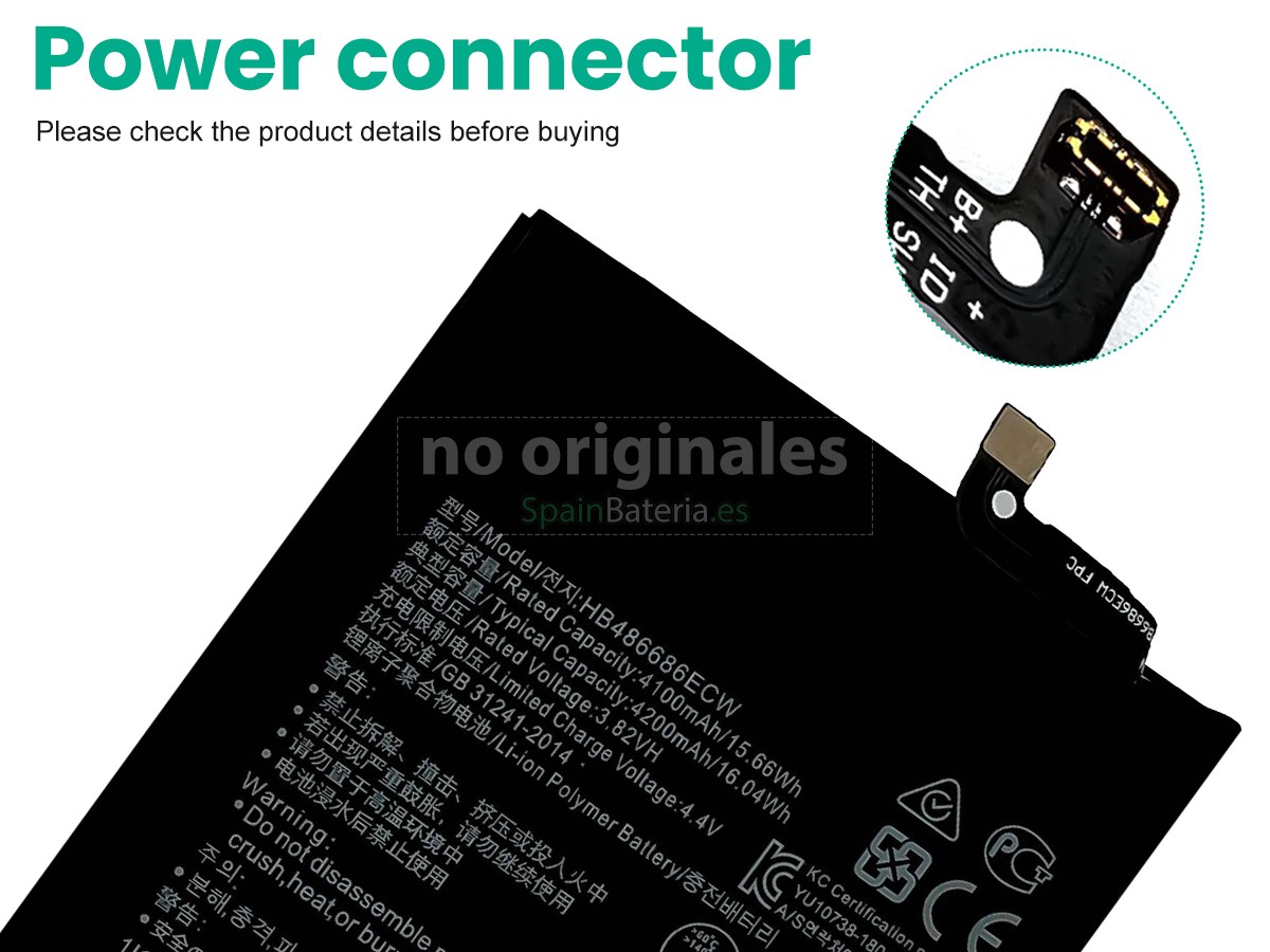 Batería para Huawei ENJOY 20 PLUS 5G