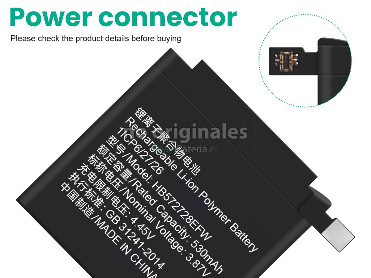 Batería para Huawei GT3 PRO 46MM ODN-B19