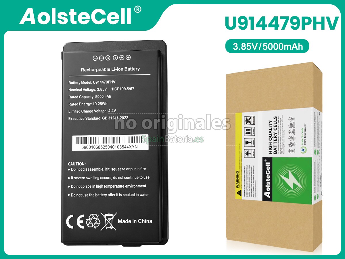 Batería para escáner de códigos de barras Idata U914479PHV
