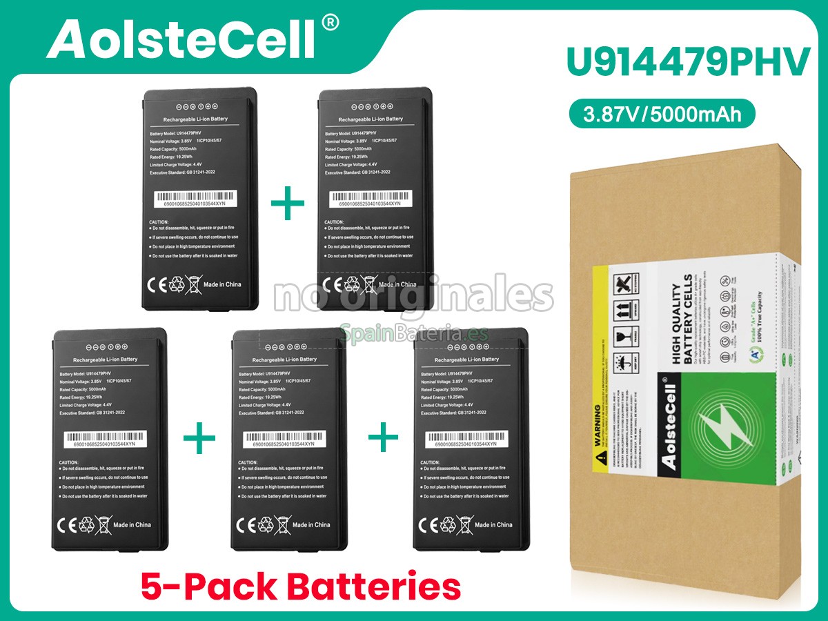 Batería para escáner de códigos de barras Idata U914479PHV