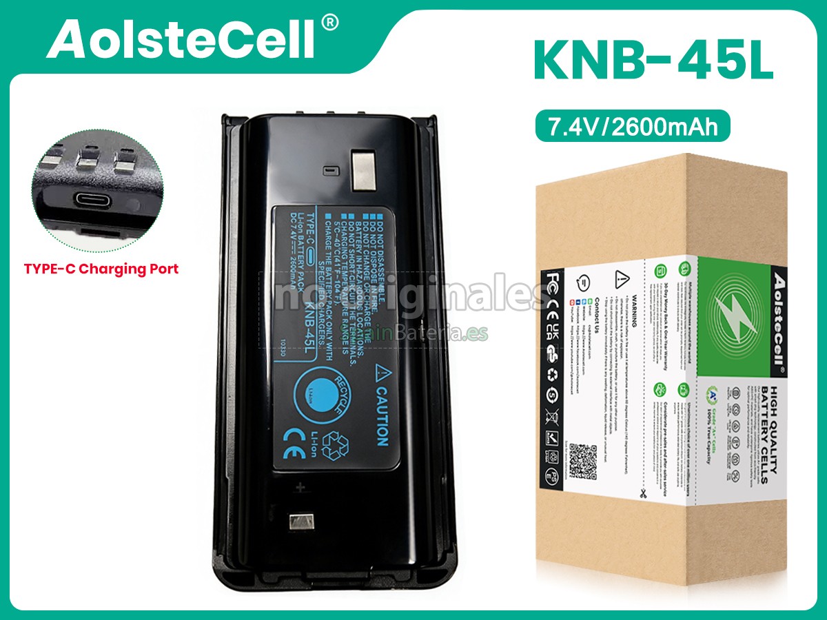 Batería para radios bidireccionales Kenwood TK-2302VK