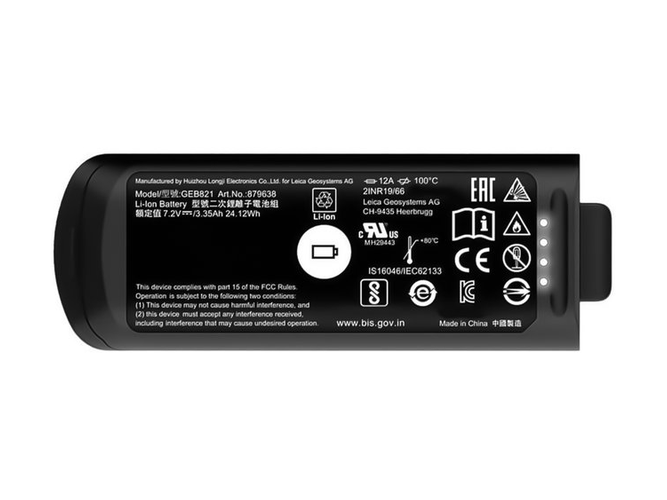Batería de reemplazo para Instrumento de medición Leica BLK2GO