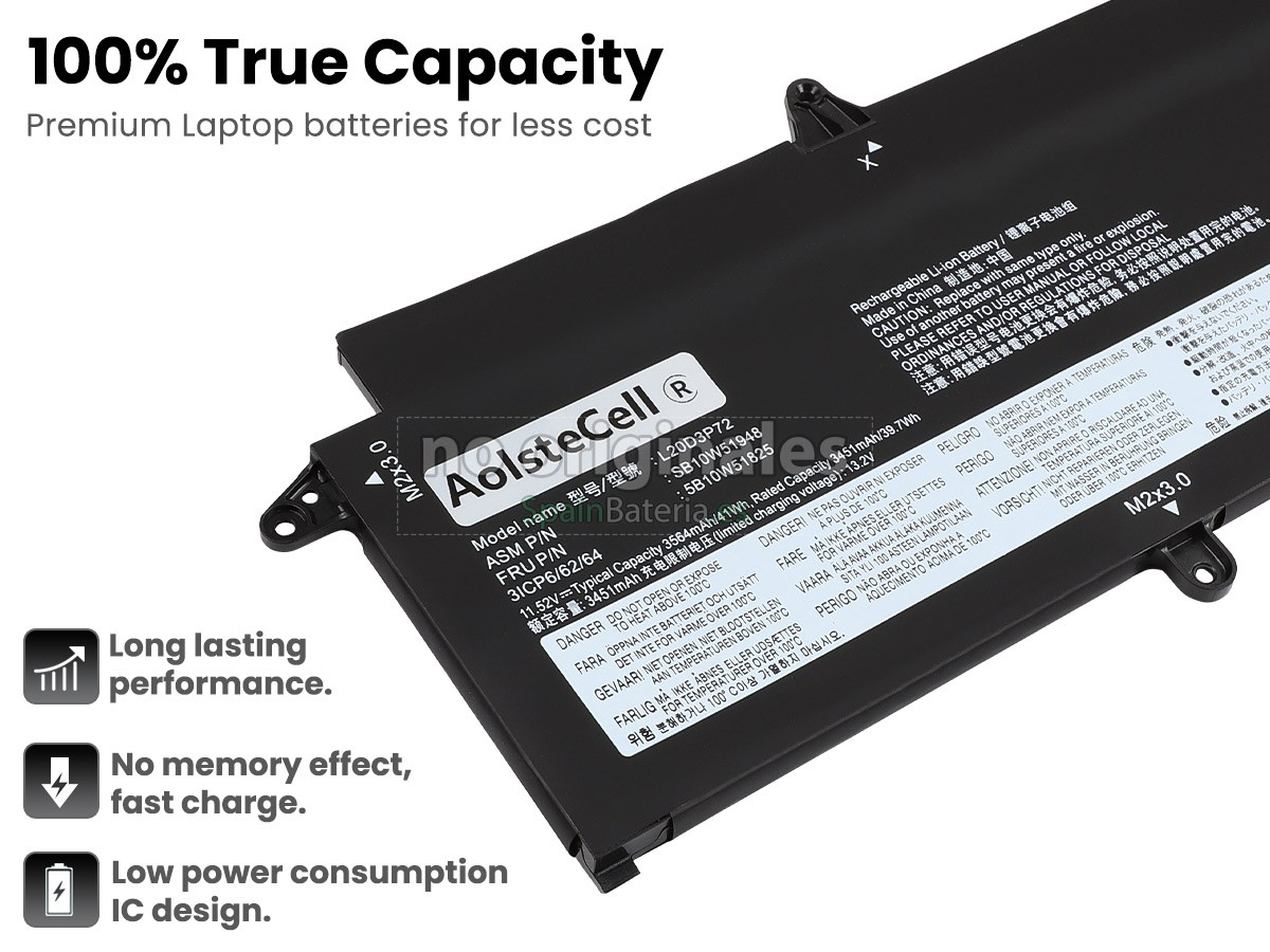 Batería para Lenovo ThinkPad X13 GEN 2-20WK00GQGQ