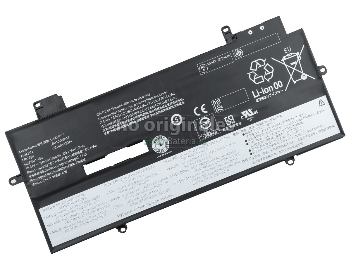 🔋 Batería Lenovo ThinkPad X1 CARBON GEN 9-20XW de Larga Duración para