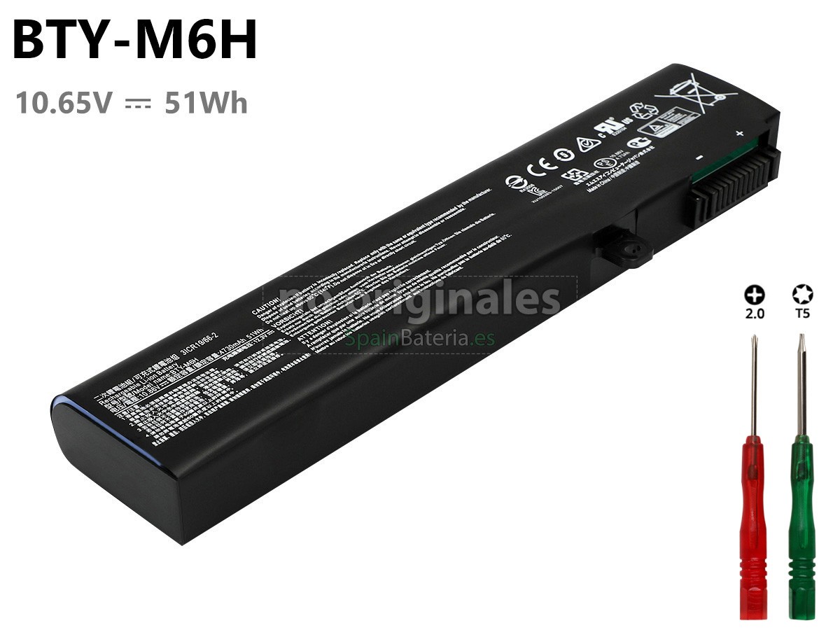 Batería para MSI MS-1795