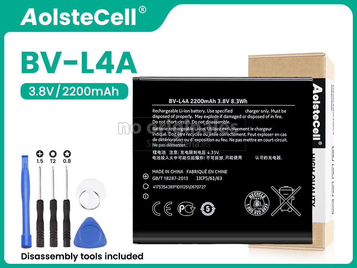 Batería para Nokia BV-L4A