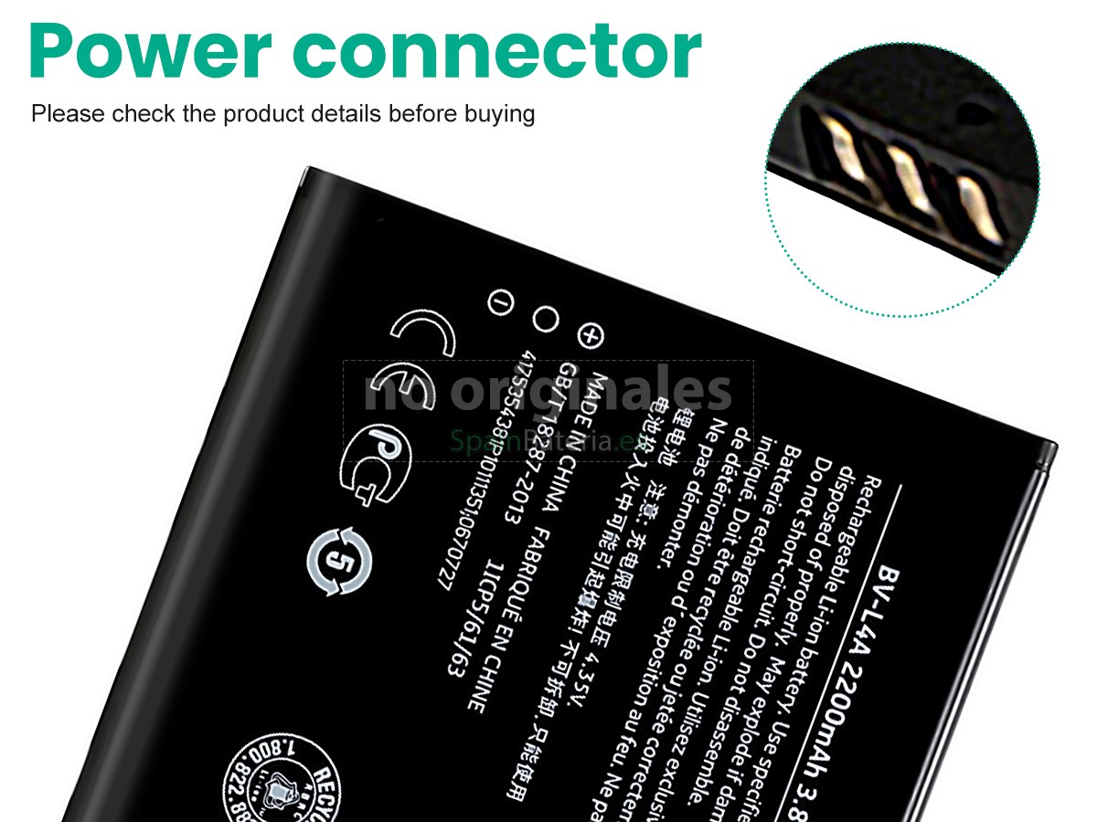 Batería para Nokia BV-L4A