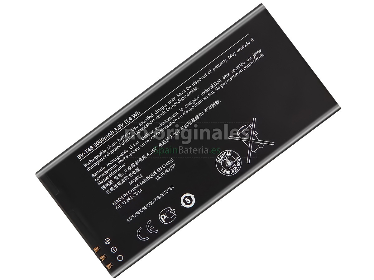 Batería para Nokia BV-T4B