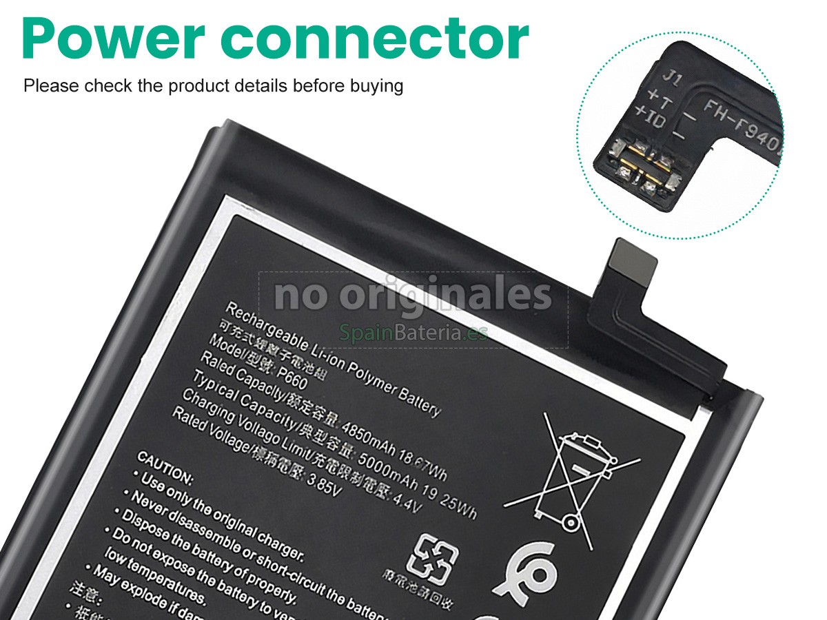 Batería para Nokia P660