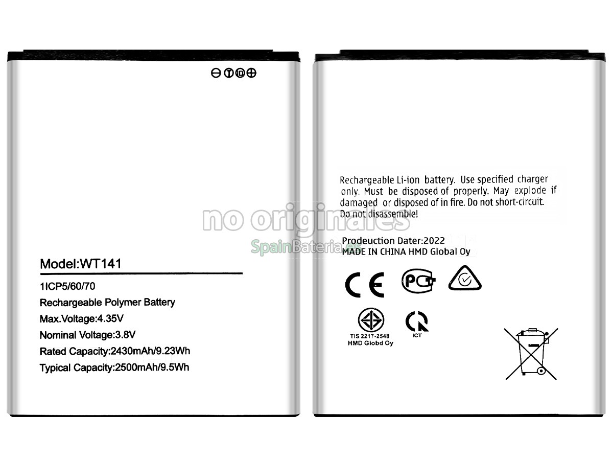 Batería para Nokia WT141