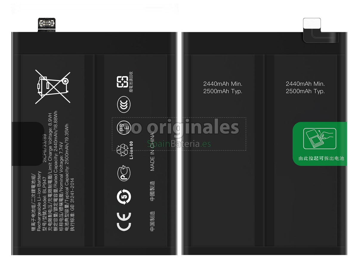 Batería para Oppo BLP947