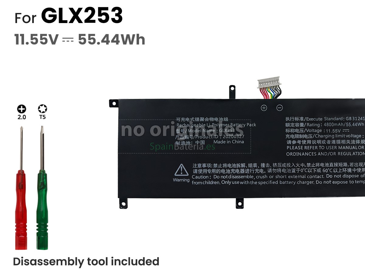 Batería para Rtdpart GLX253