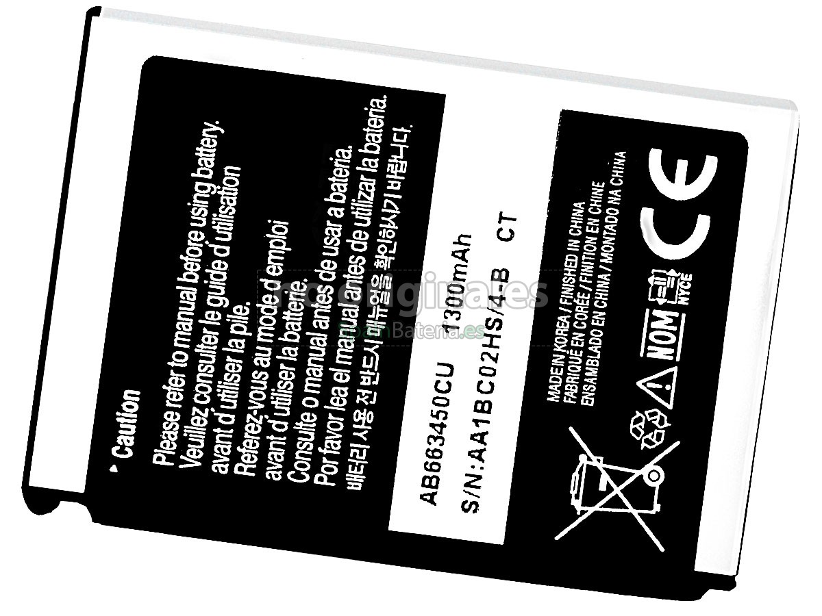 Batería para Samsung GT-C6625V