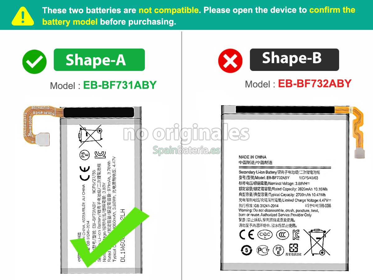 Batería para Samsung Z FLIP 5