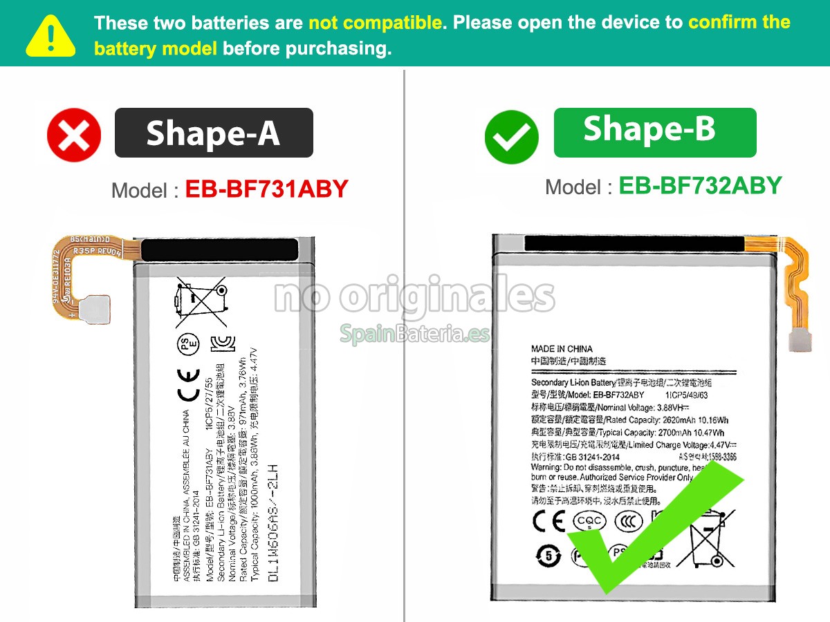 Batería para Samsung Z FLIP 5