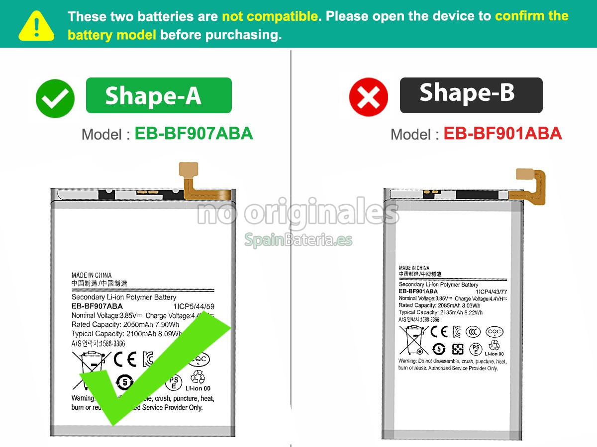 Batería para Samsung W2020