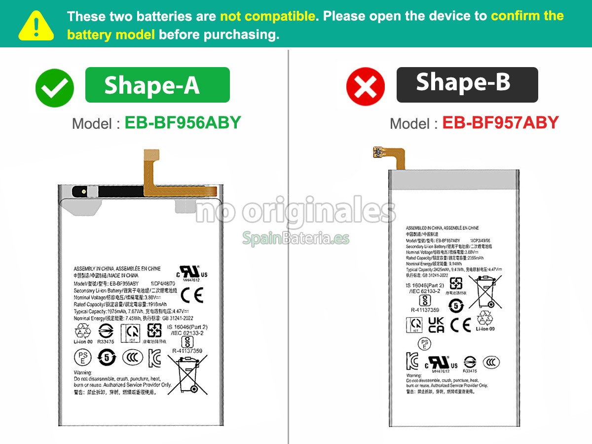 Batería para Samsung GALAXY Z FOLD 6 5G