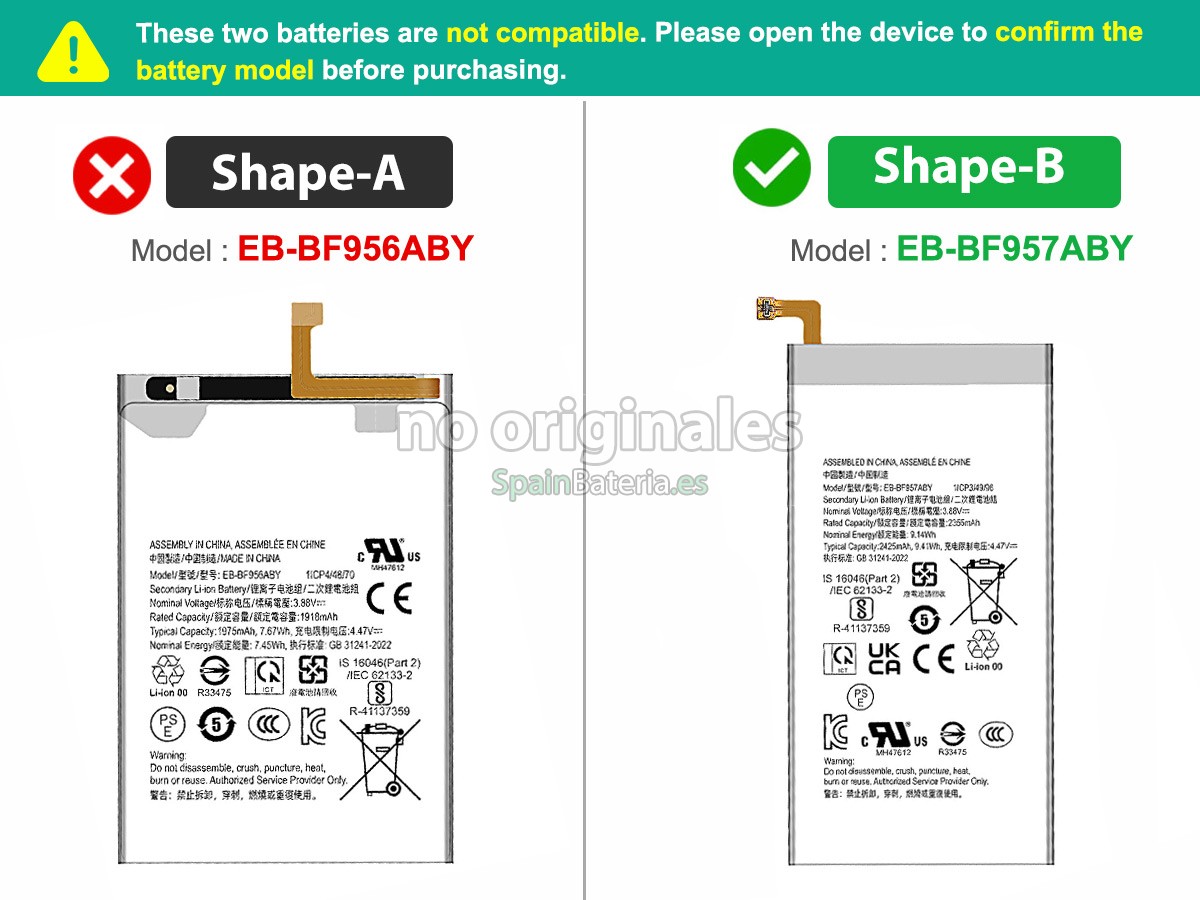 Batería para Samsung GALAXY Z FOLD 6 5G