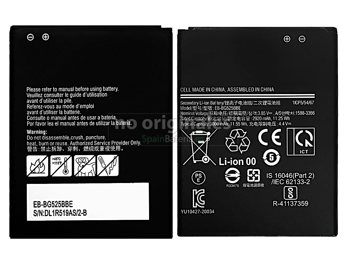 Batería para Samsung EB-BG525BBE