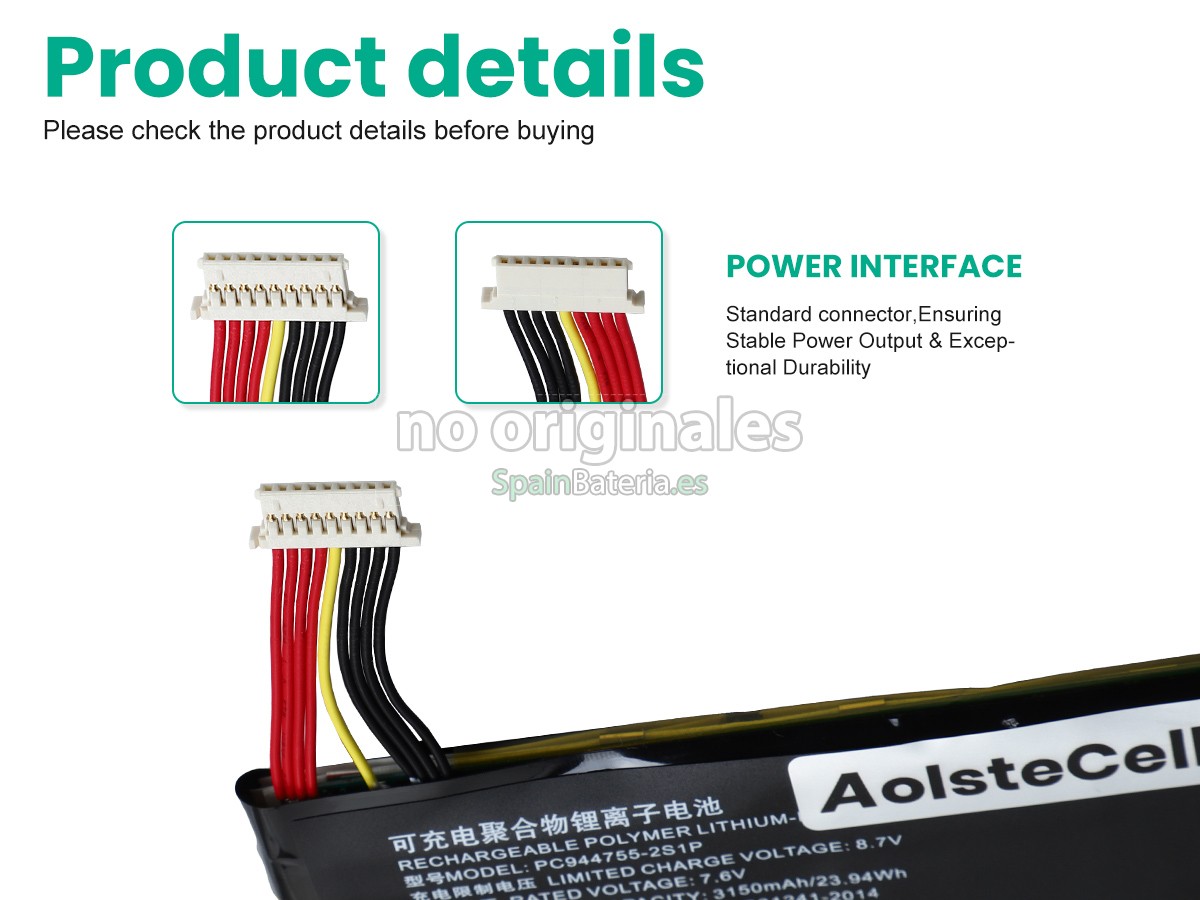 Batería para Topdon PC944755-2S1P